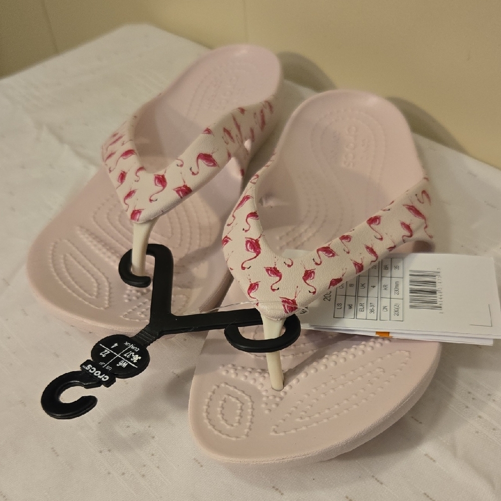 CROCS Light Pink Flamingo Sandals